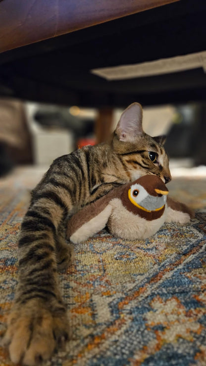 Pájaro Interactivo para Gatos – Sonido, Movimiento y Catnip