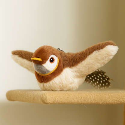 Pájaro Interactivo para Gatos – Sonido, Movimiento y Catnip