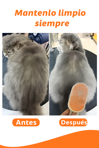 Cepillo saca pelos a vapor