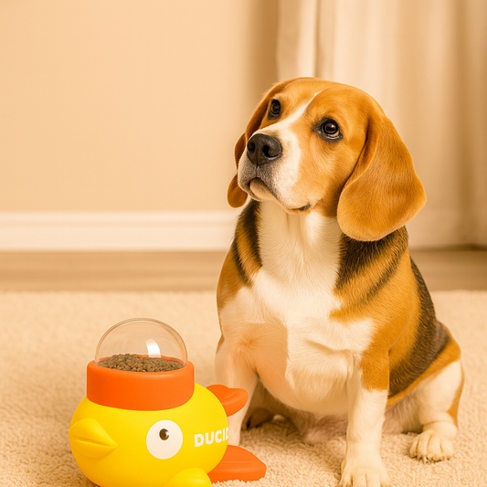 Jueguete dispensador de comida para mascota
