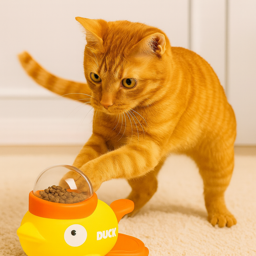 Jueguete dispensador de comida para mascota