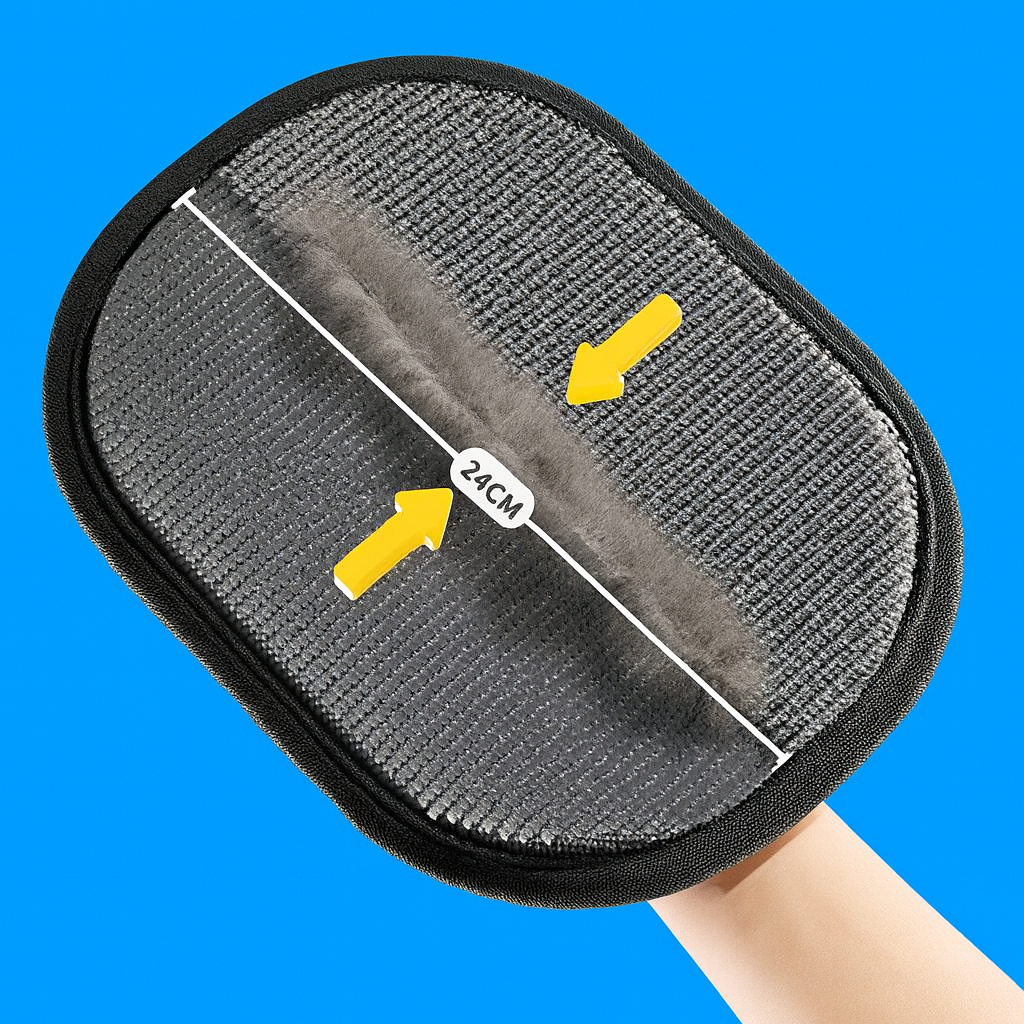 Manopla Quita pelos de tu Mascota Premium