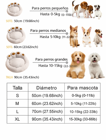 Cama para Mascotas "Pata oso"