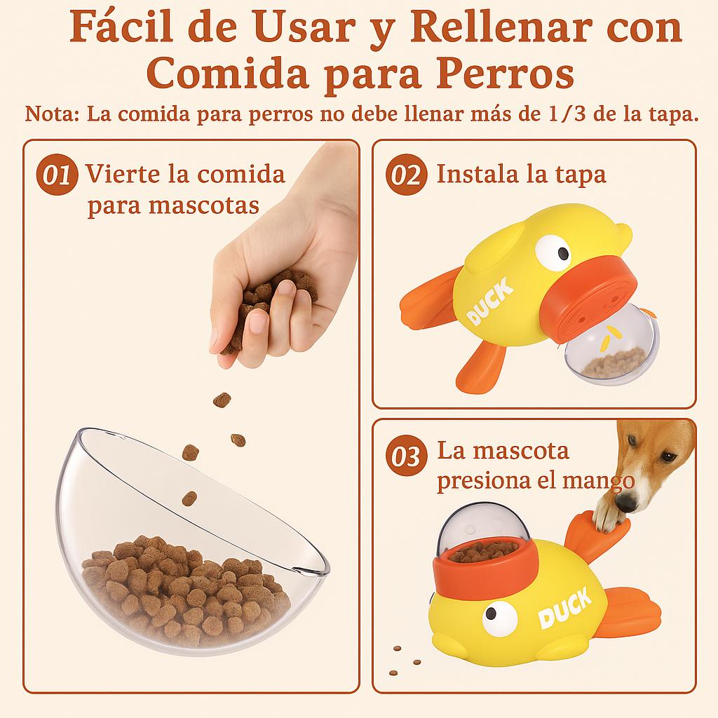 Jueguete dispensador de comida para mascota