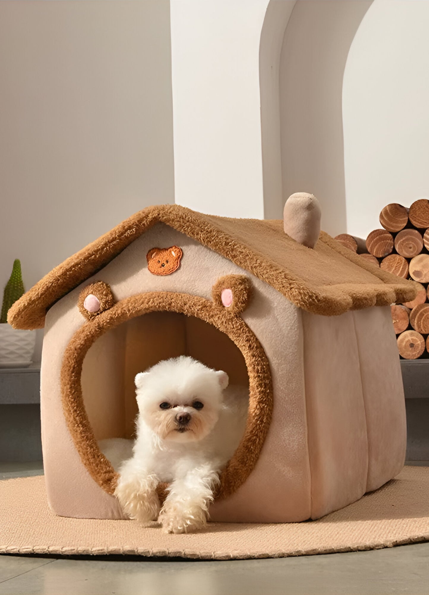 Casa plegable de lujo para mascotas