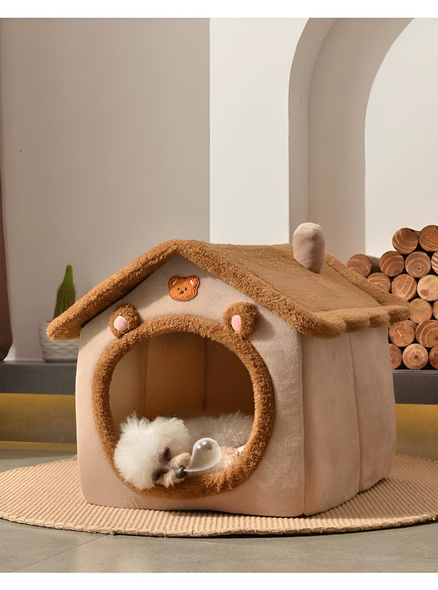 Casa plegable de lujo para mascotas